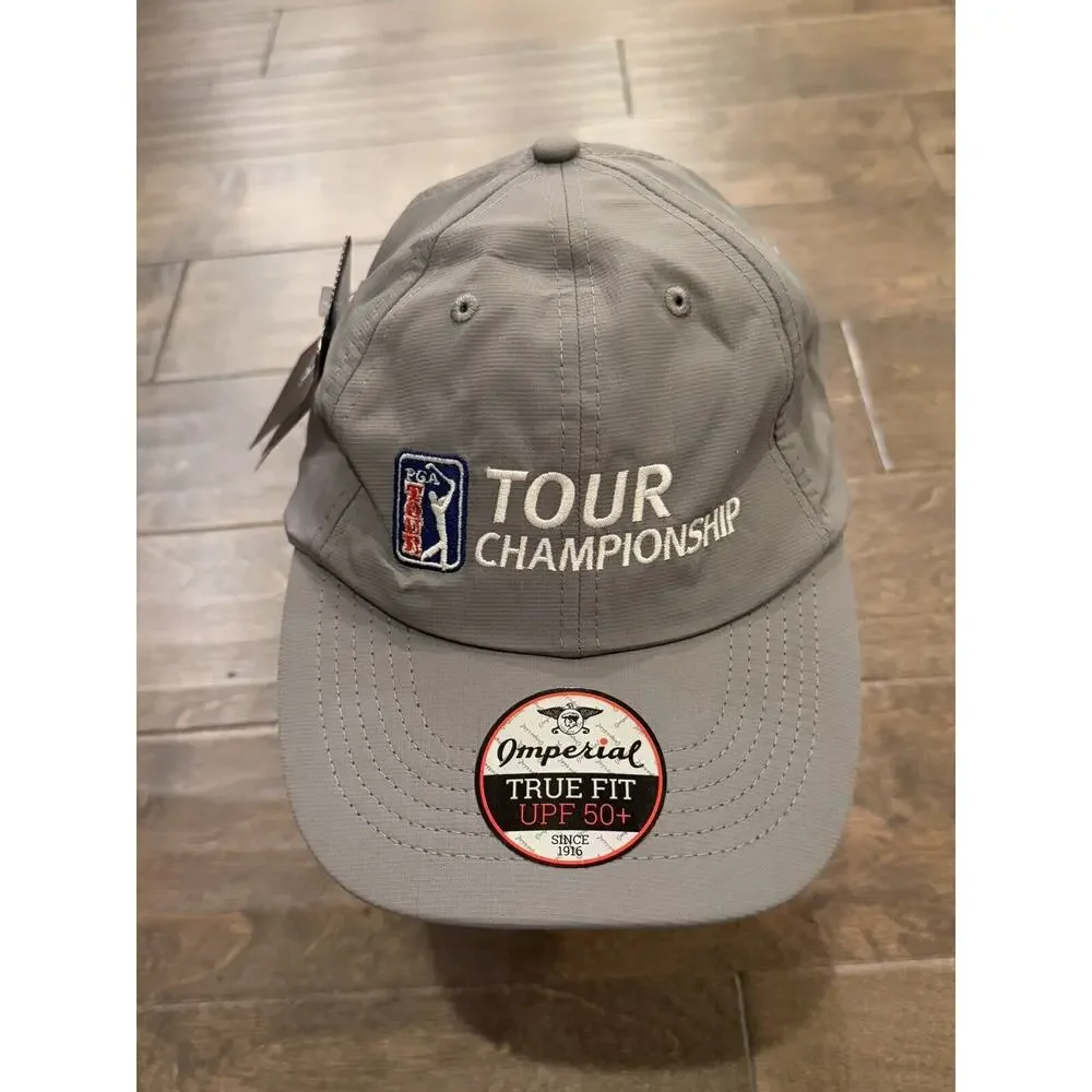 Imperial PGA Tour Championship Gray Adjustable Strapback Hat NWT Company’s Logo